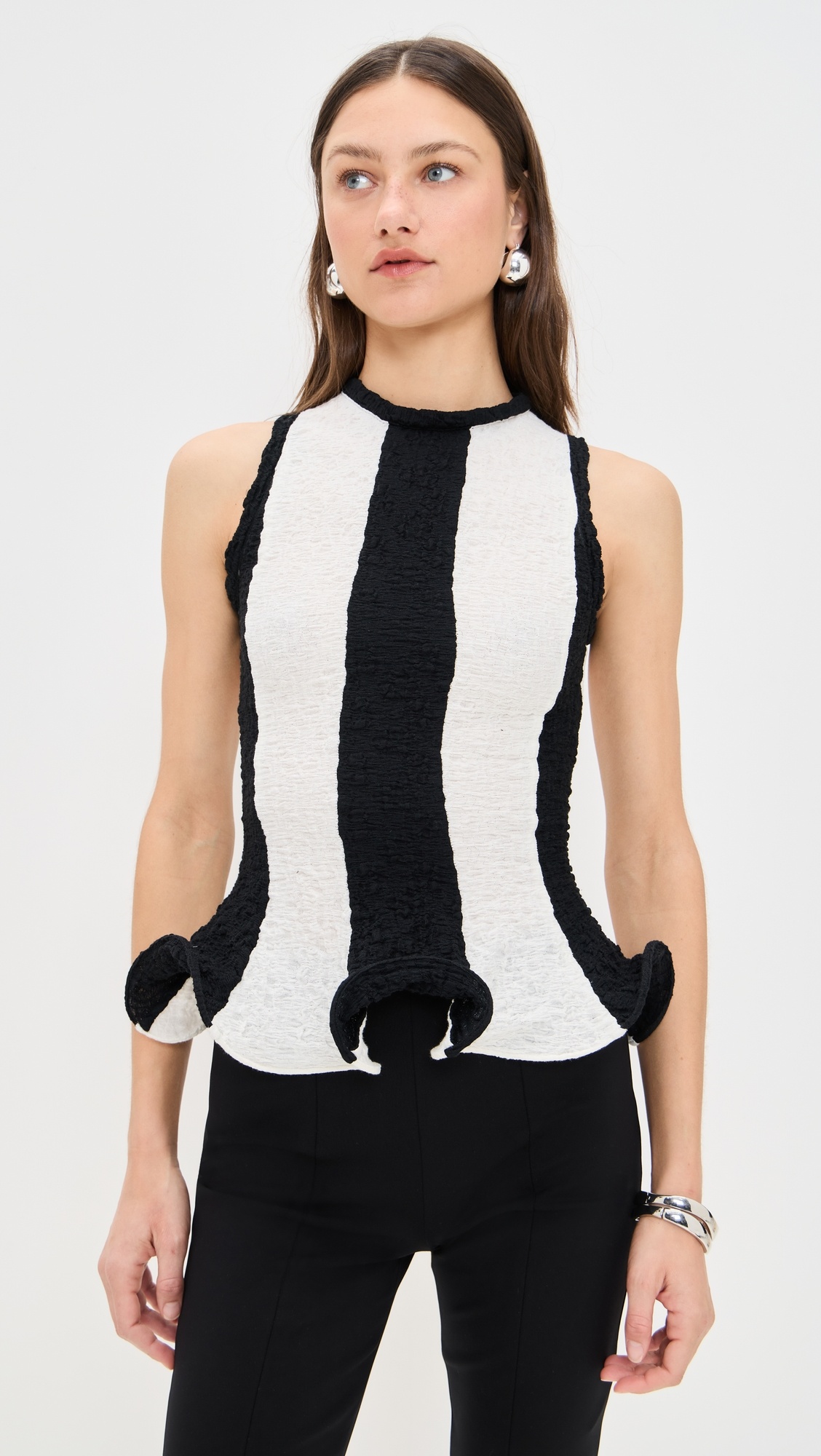 Stripe Sleeveless Top - 6