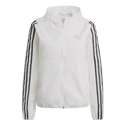 (WMNS) adidas W 3s Wb Sports Training Hooded Woven Jacket White GQ0594 - 1