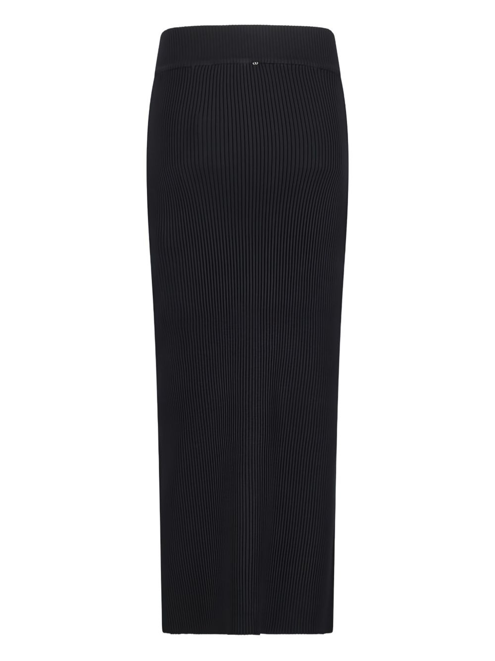 ribbed zip-front maxi skirt - 2
