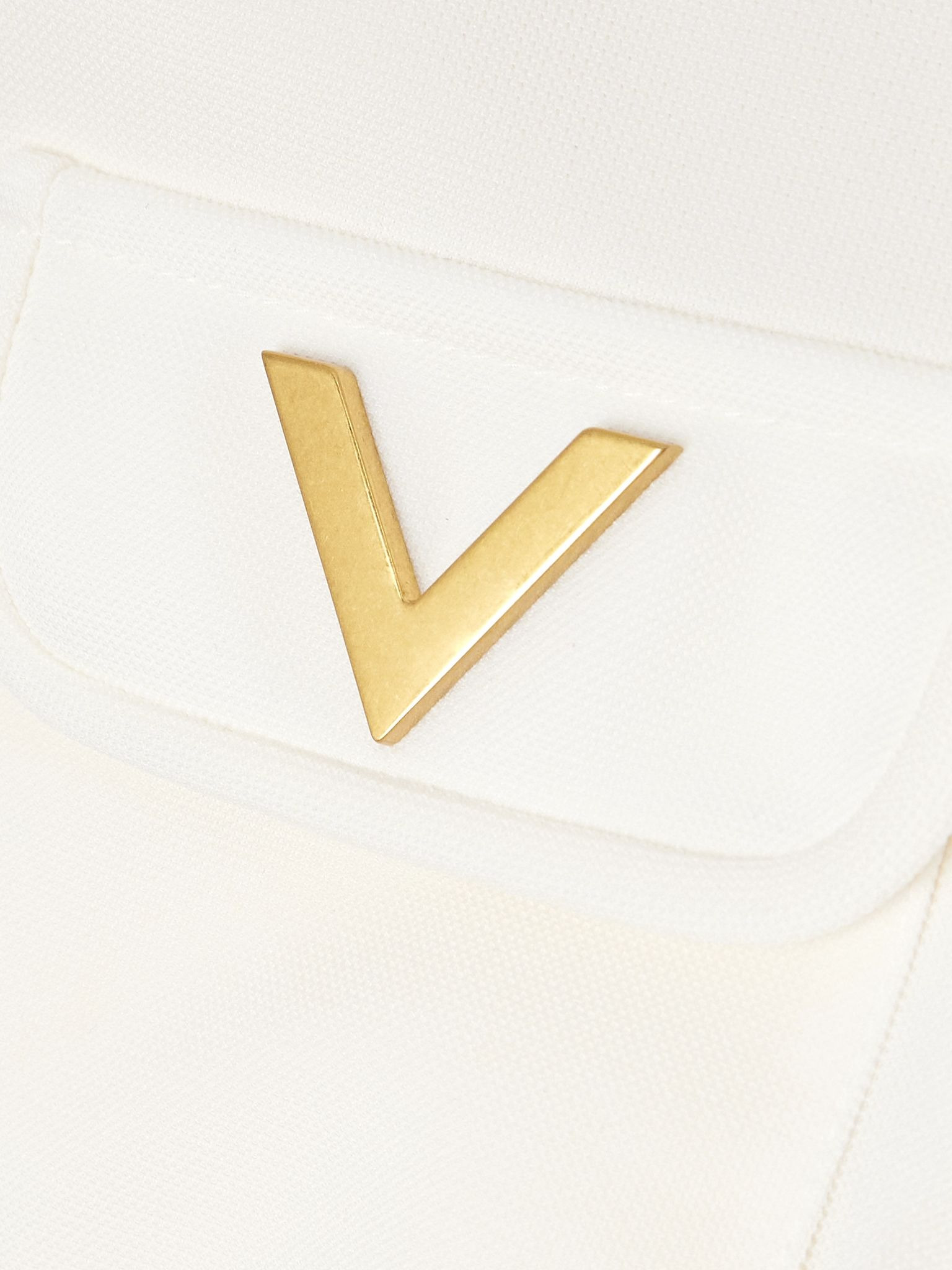 Embellished jersey jacket White - 4
