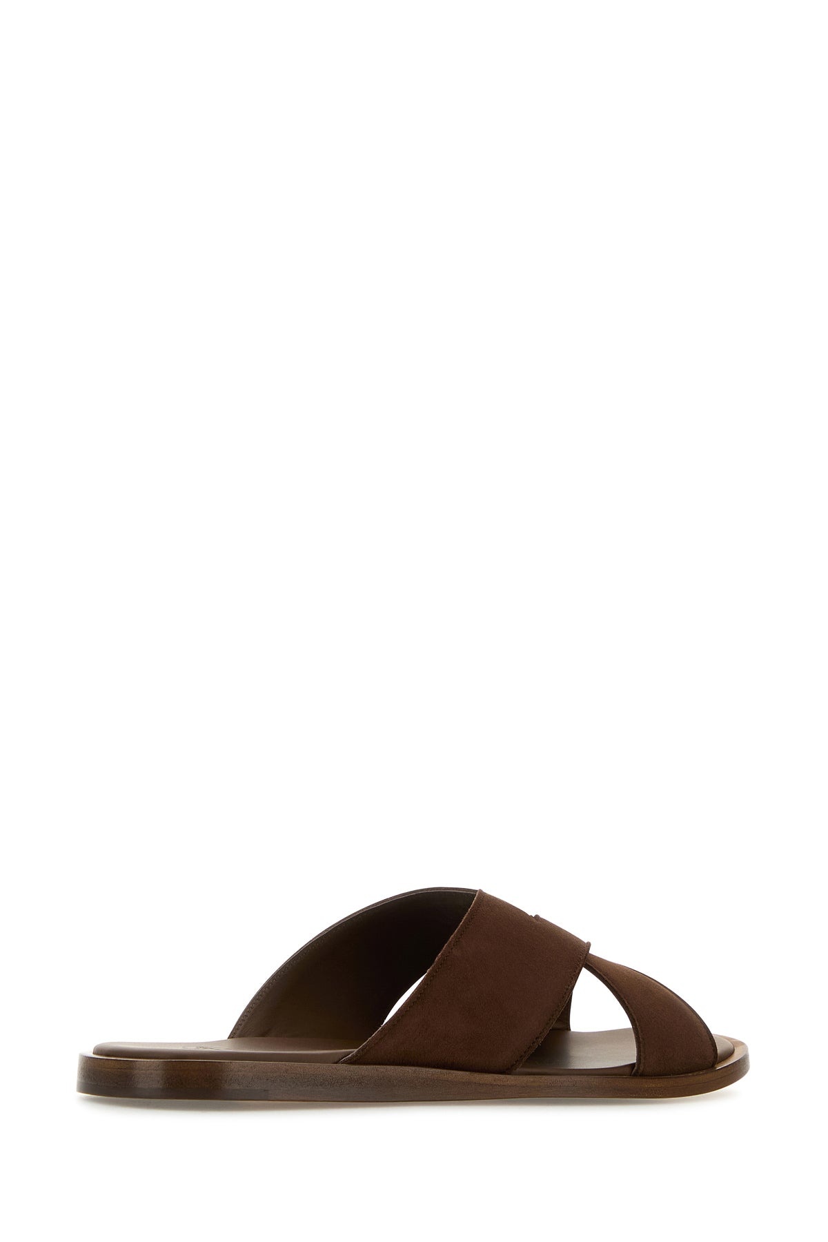 Brown suede Oriyah slippers - 3