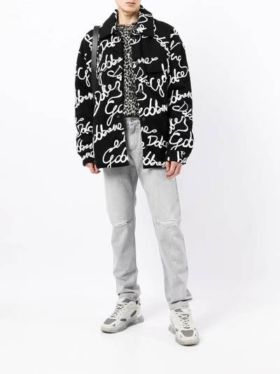 Dolce & Gabbana graphic-print cotton jacket outlook