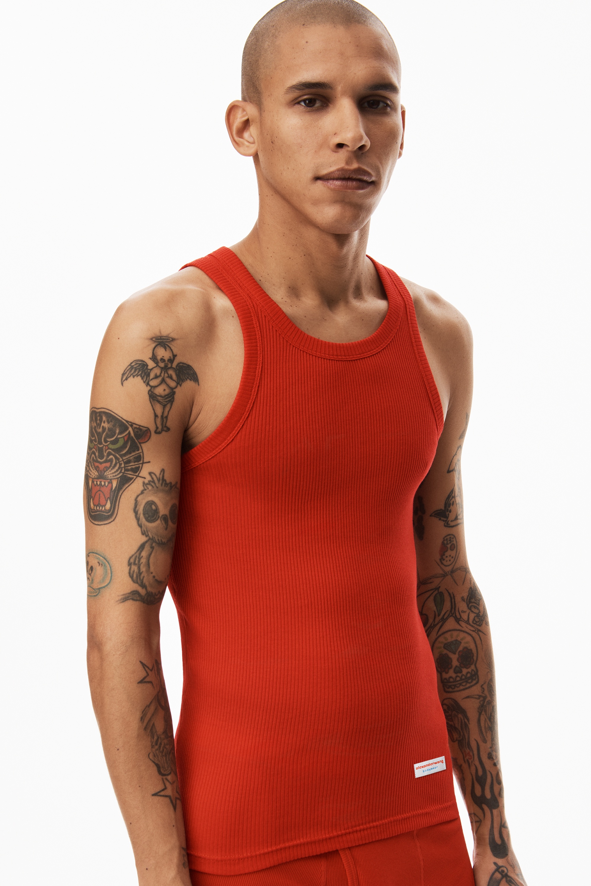 TANK IN RIBBED COTTON - 3