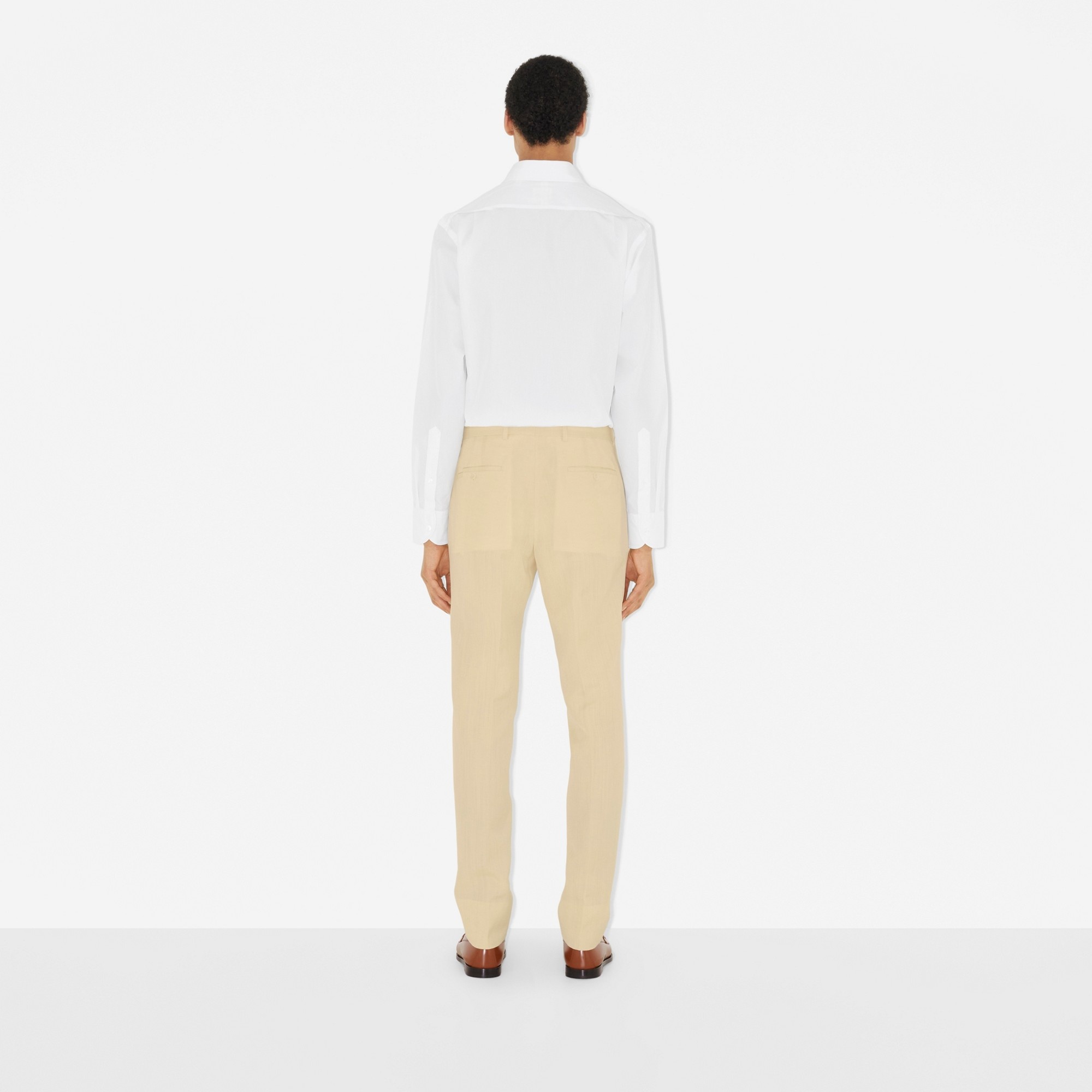Slim Fit Embroidered Logo Cotton Shirt - 4