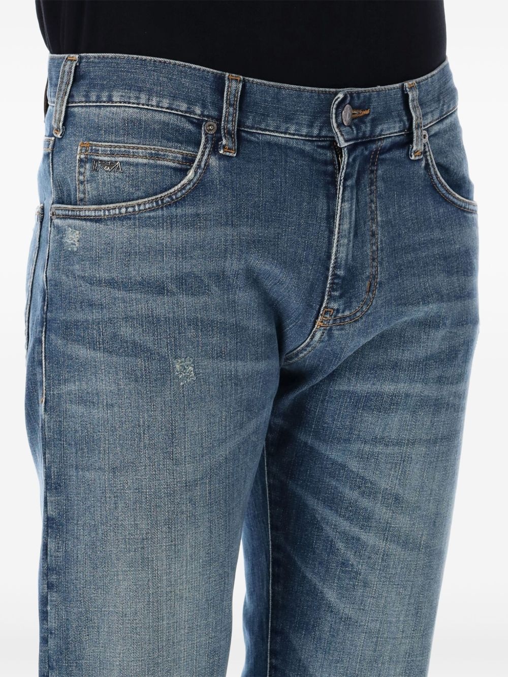 light-wash straight-leg jeans - 3