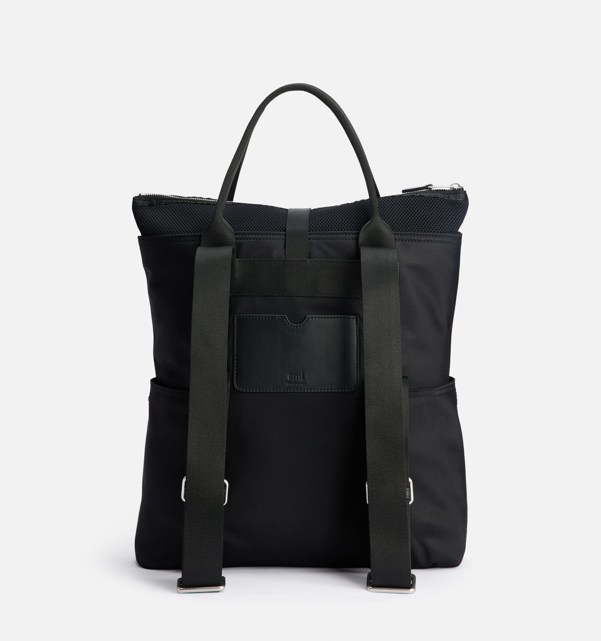 AMI Paris large Accordéon tote bag - Black