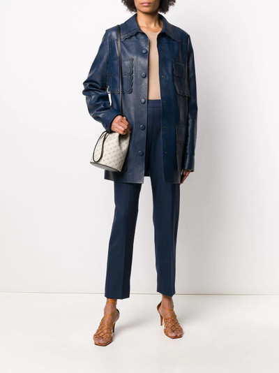 Stella McCartney scalloped single-breasted blazer outlook