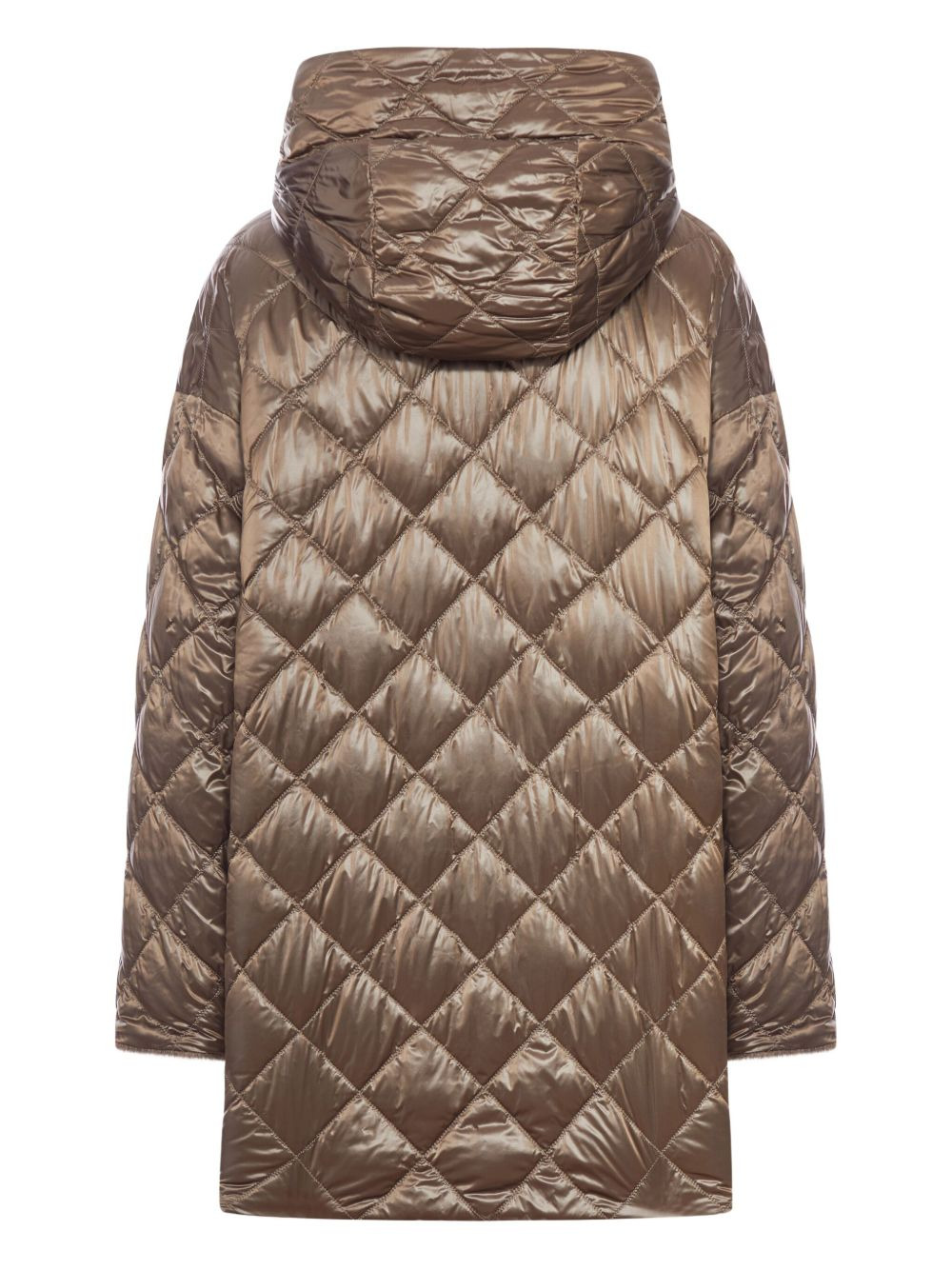 quilted alpaca-lined hoodie jacket - 2