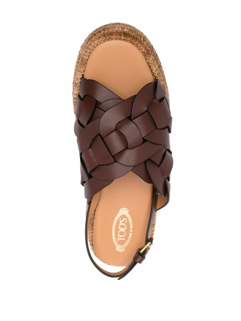 60mm woven leather espadrilles 4