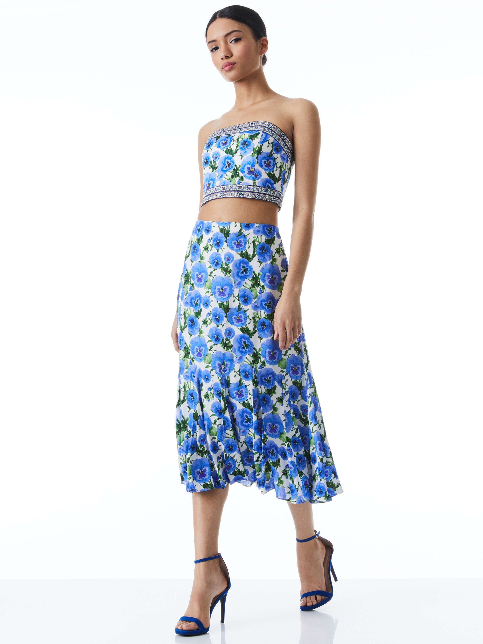 JACQUELINE MIDI GODET SKIRT - 6