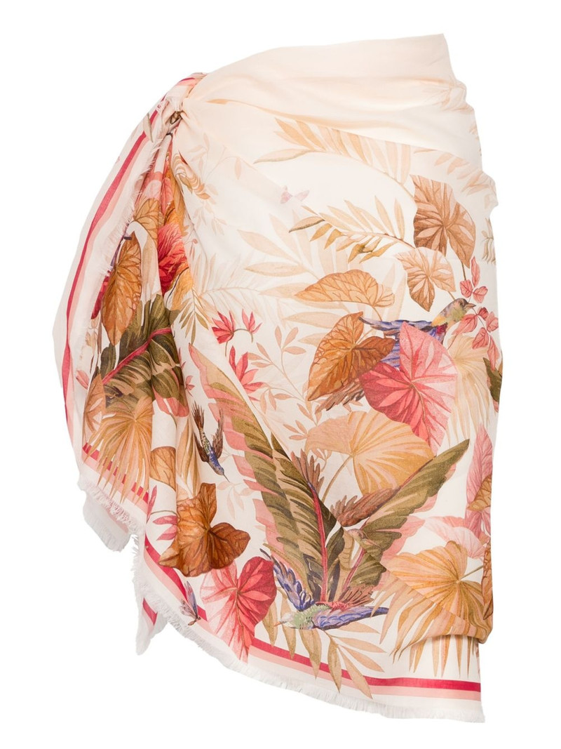 Zimmermann printed cotton pareo outlook
