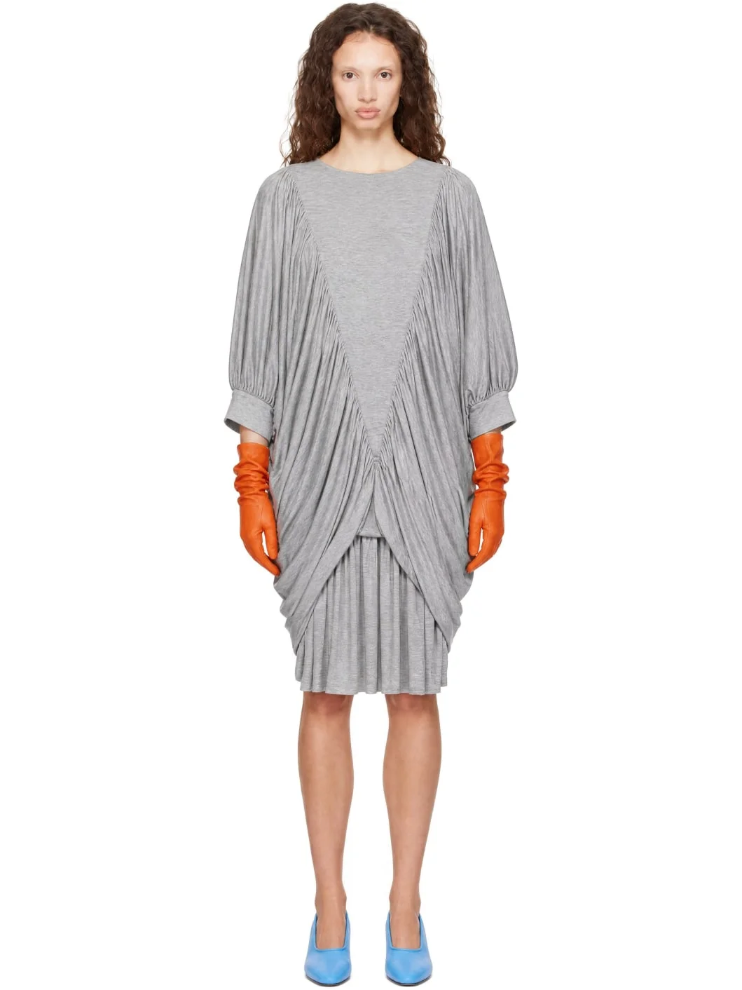 Gray Alisette Midi Dress - 1