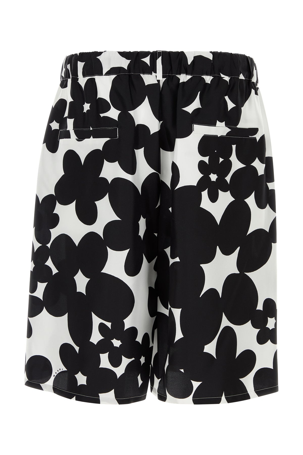 Printed silk bermuda shorts - 2