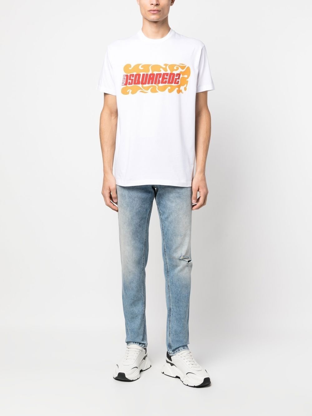 logo-print cotton T-shirt - 2