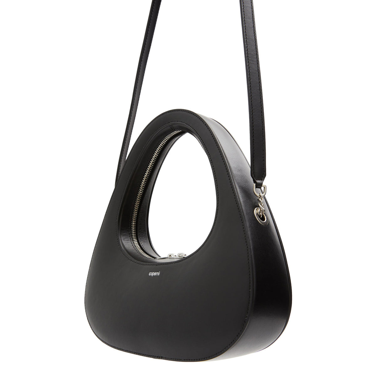 CROSSBODY BAGUETTE SWIPE BAG (BLACK) - 2