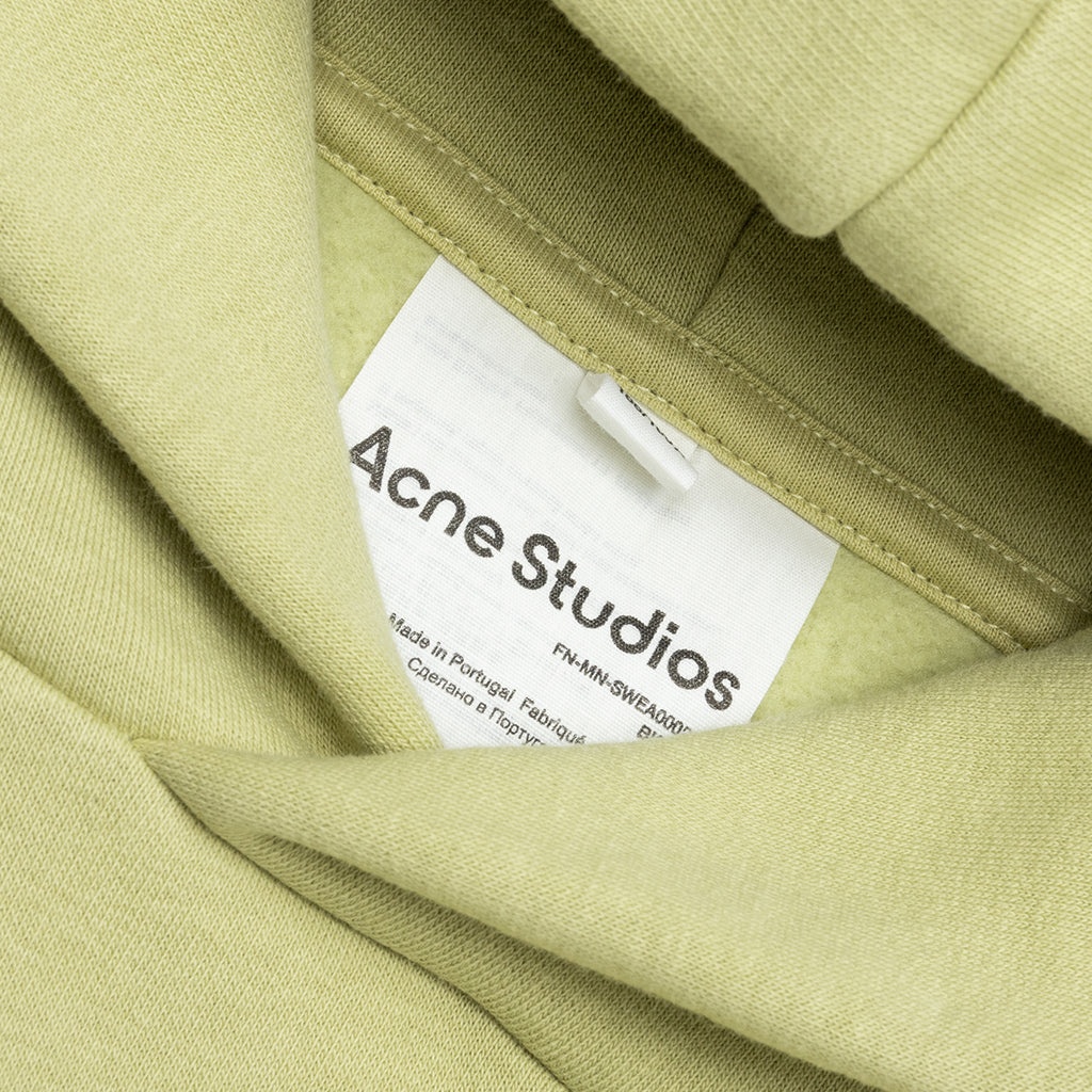 ACNE STUDIOS HOODED SWEATSHIRT - PALE GREEN - 4