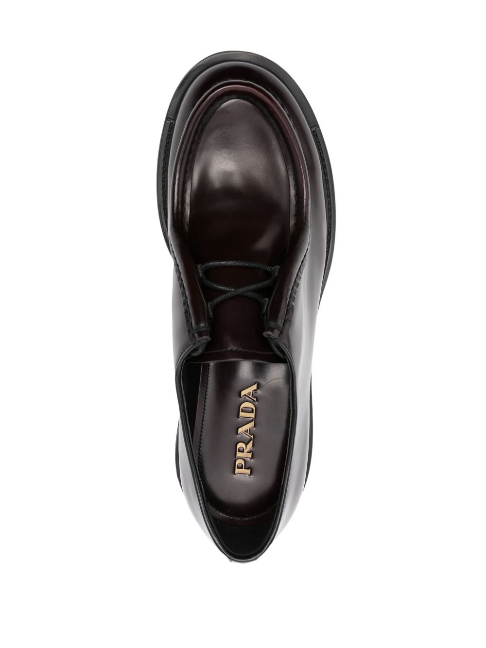 brushed-leather Derby shoes - 4