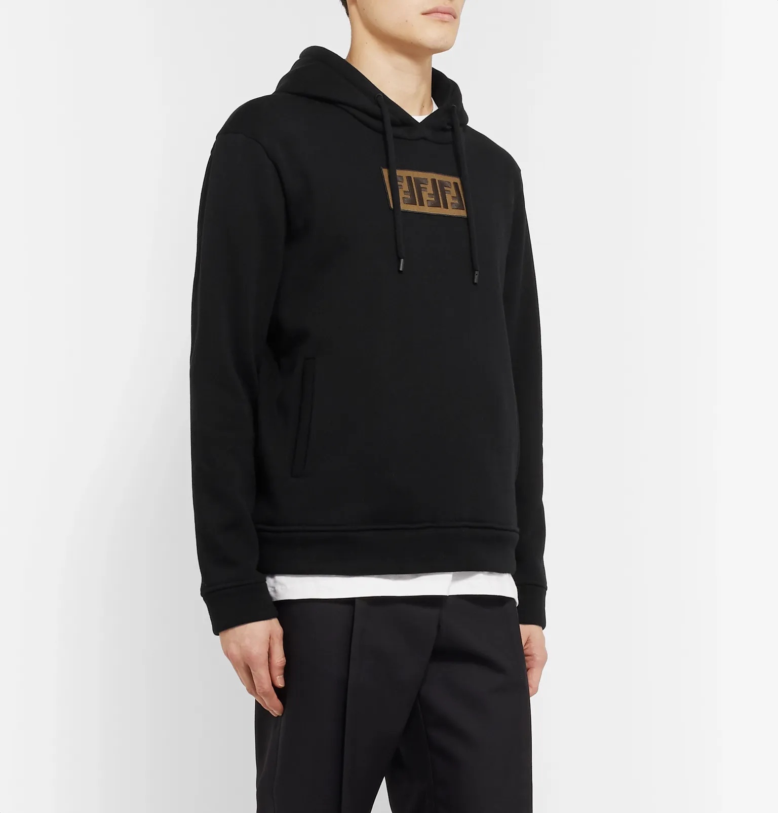 Logo-Appliquéd Fleece-Back Cotton, Cashmere and Wool-Blend Jersey Hoodie - 4