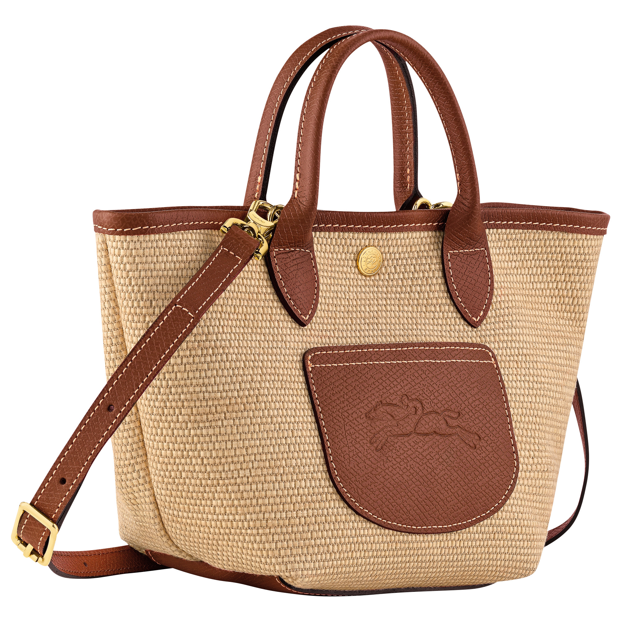 Le Pliage Collection XS Basket bag Brown - Canvas - 3