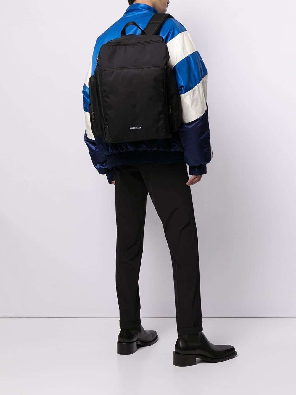 Skate logo-patch backpack - 2