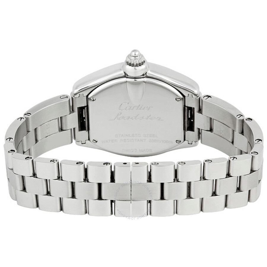 Pre-owned Cartier Roadster Blue and White Dial Ladies Watch W62053V3 - 3