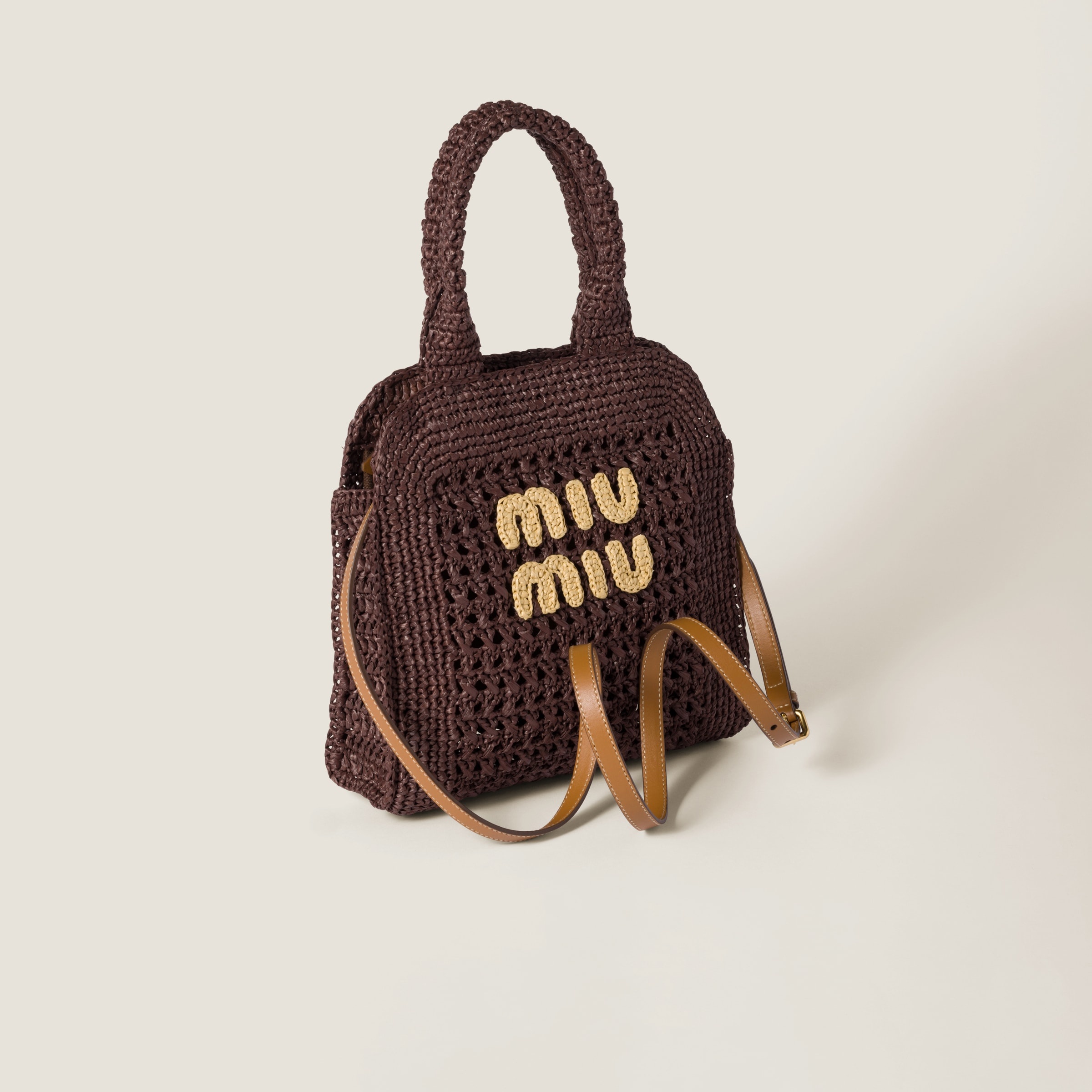 Raffia-effect woven tote bag - 2