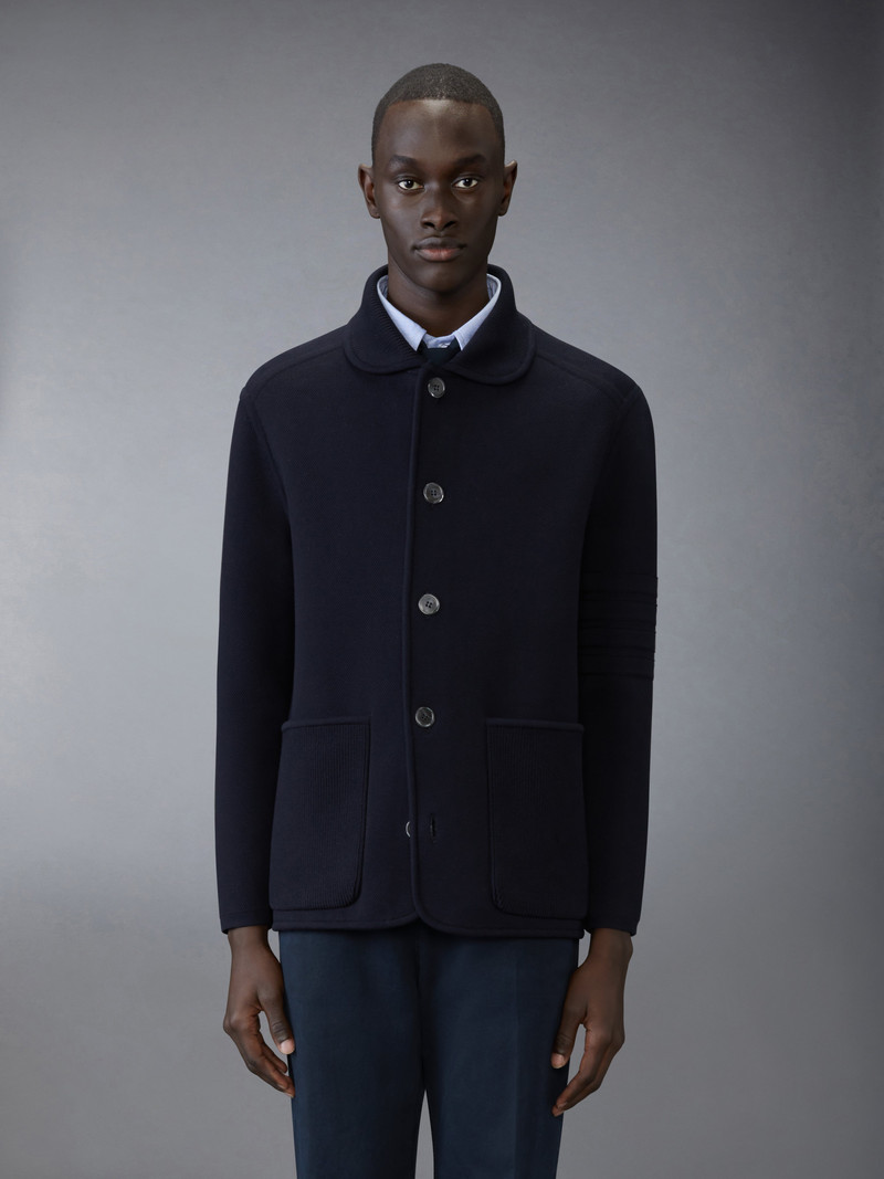 Thom Browne 4-Bar Polo Coat outlook
