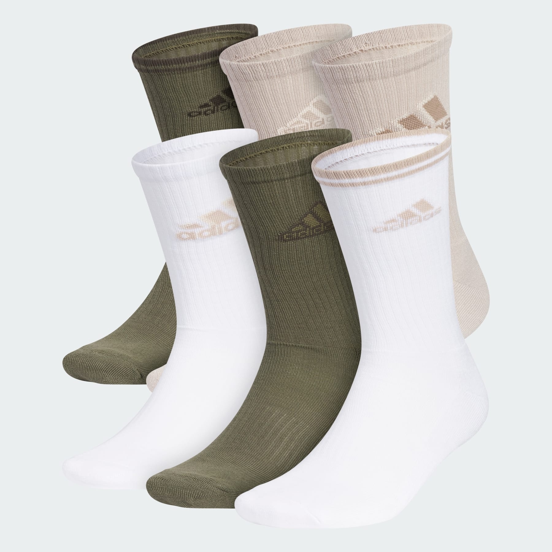 Athletic Cushioned Mixed 2.0 6-Pack Crew Socks - 1