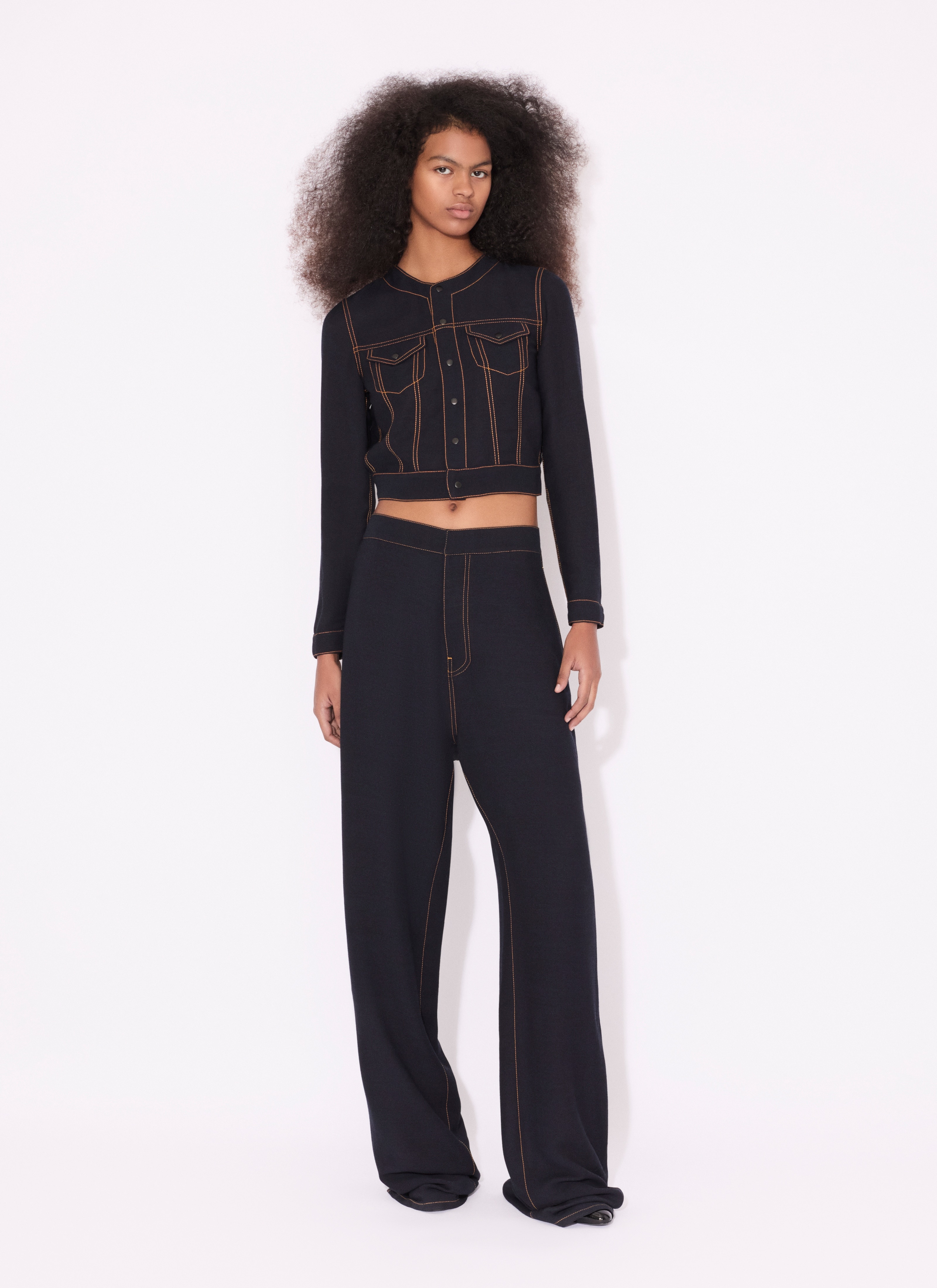 CROPPED FLUID JACKET - 2