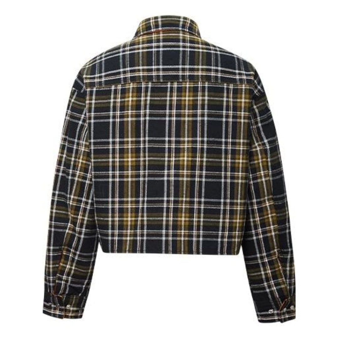 (WMNS) Converse Reversible Shirt-Style Jacket 'Black Grey' 10019436-A02 - 2