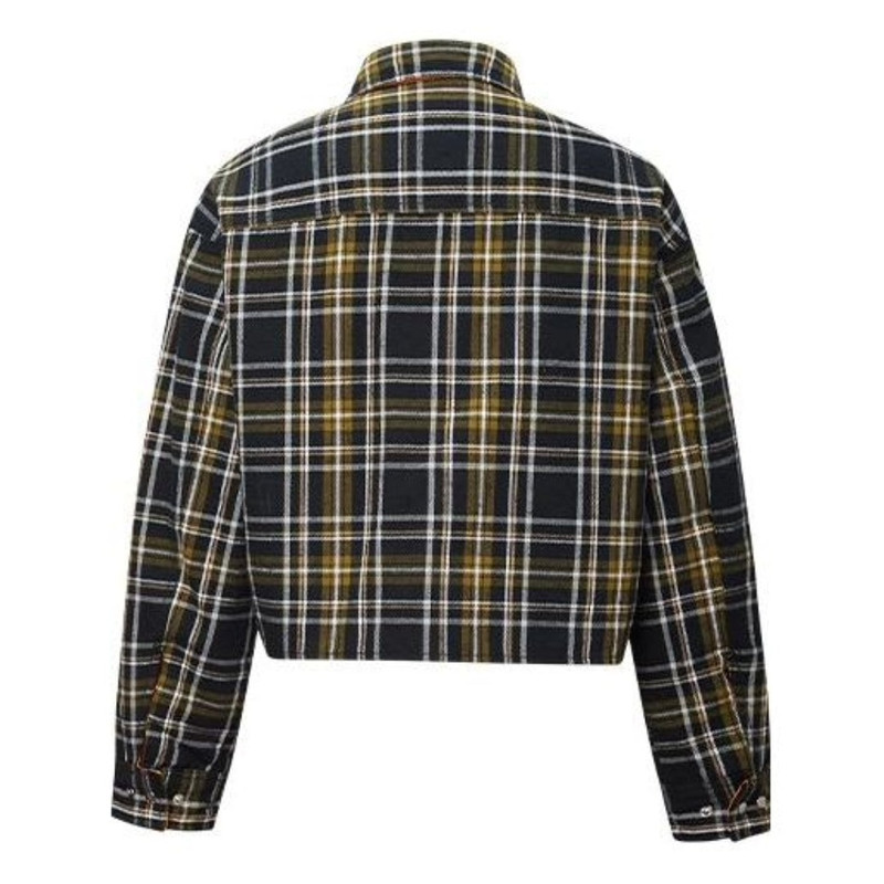Converse (WMNS) Converse Reversible Shirt-Style Jacket 'Black Grey' 10019436-A02 outlook