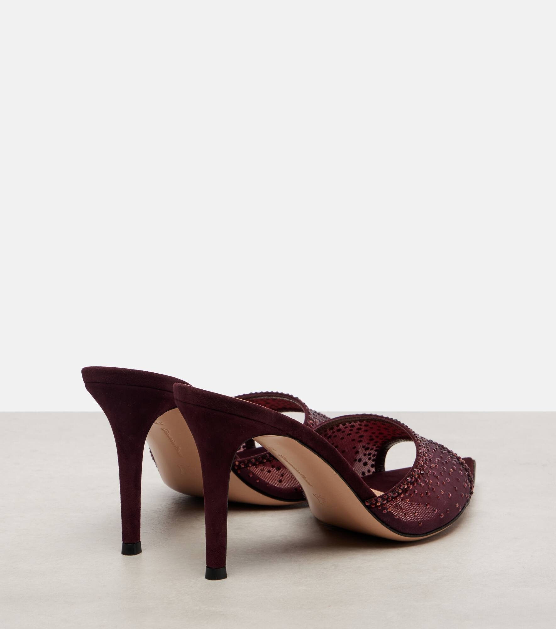 Rania 85 crystal-embellished mules - 2