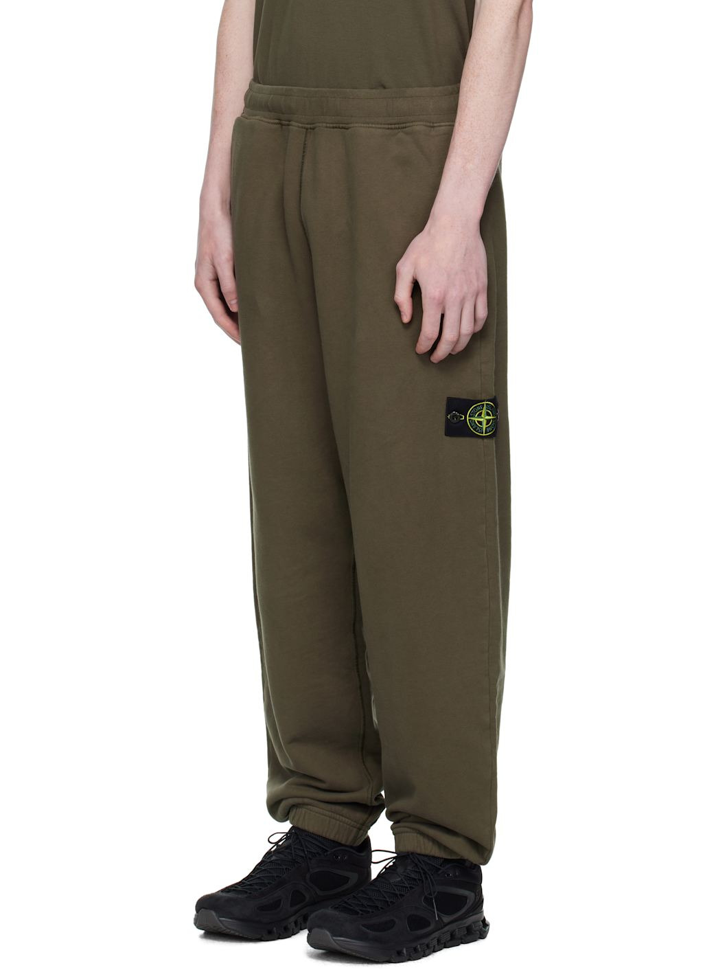 Khaki 6200004 Brushed Organic Cotton Fleece Sweatpants - 4