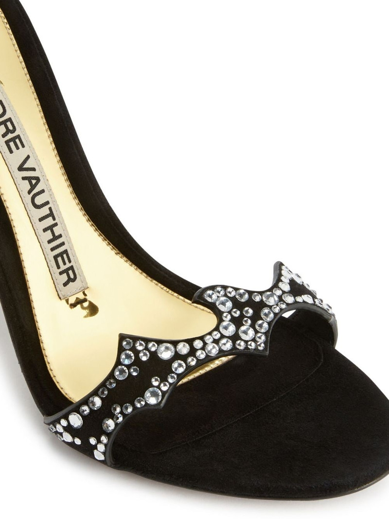 Betsy 105mm crystal-embellished sandals 4