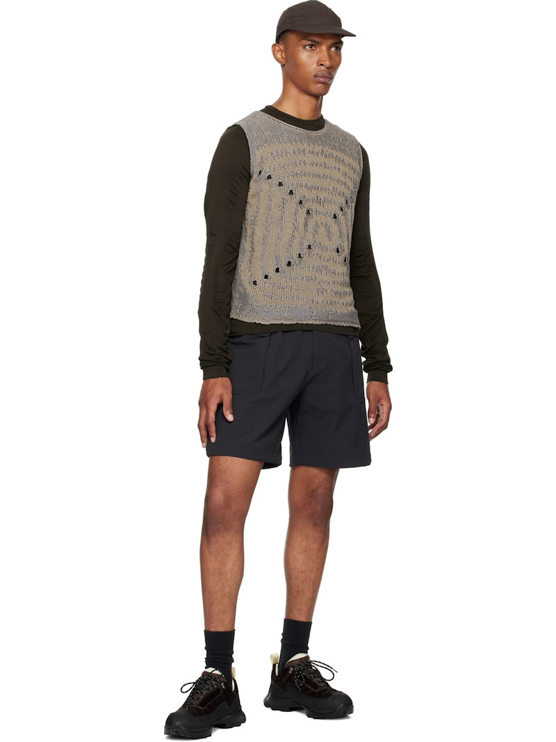 ROA Blue & Beige Vortex Crewneck Vest outlook