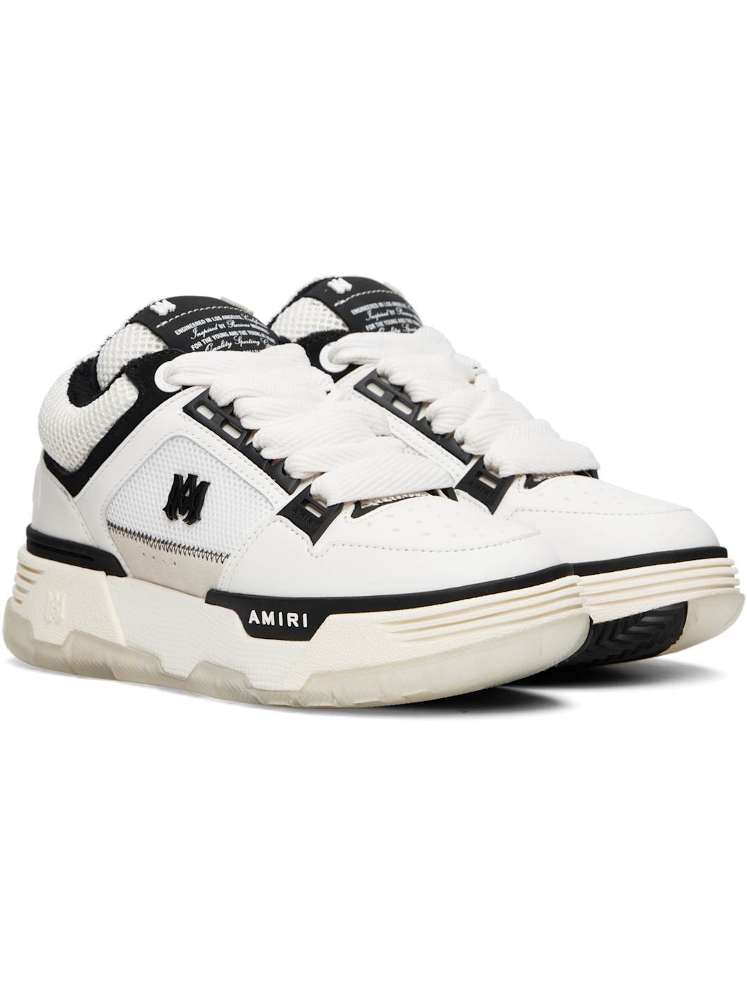 Black & White MA-1 Sneakers - 4