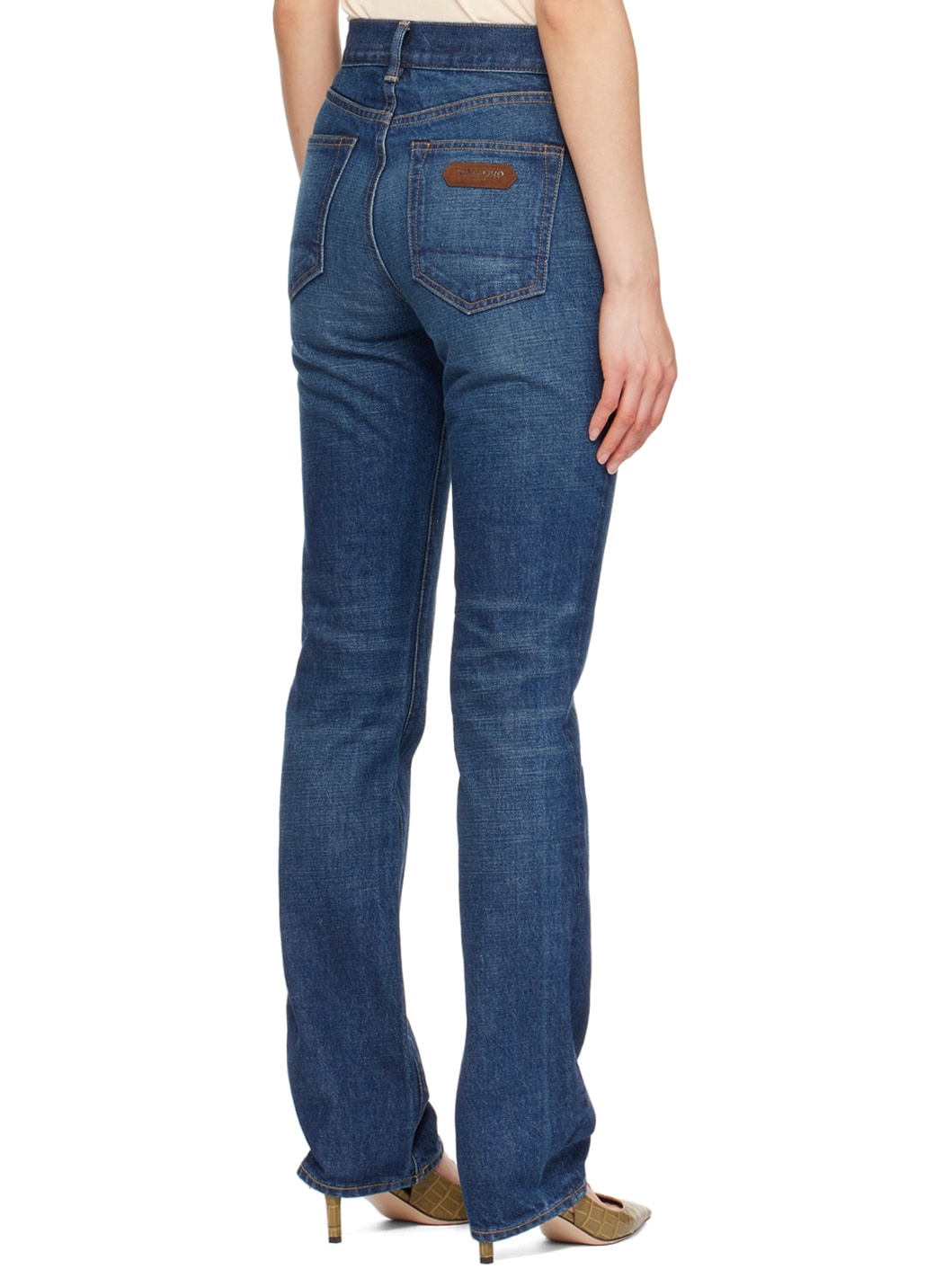 Blue Stonewashed Jeans - 3