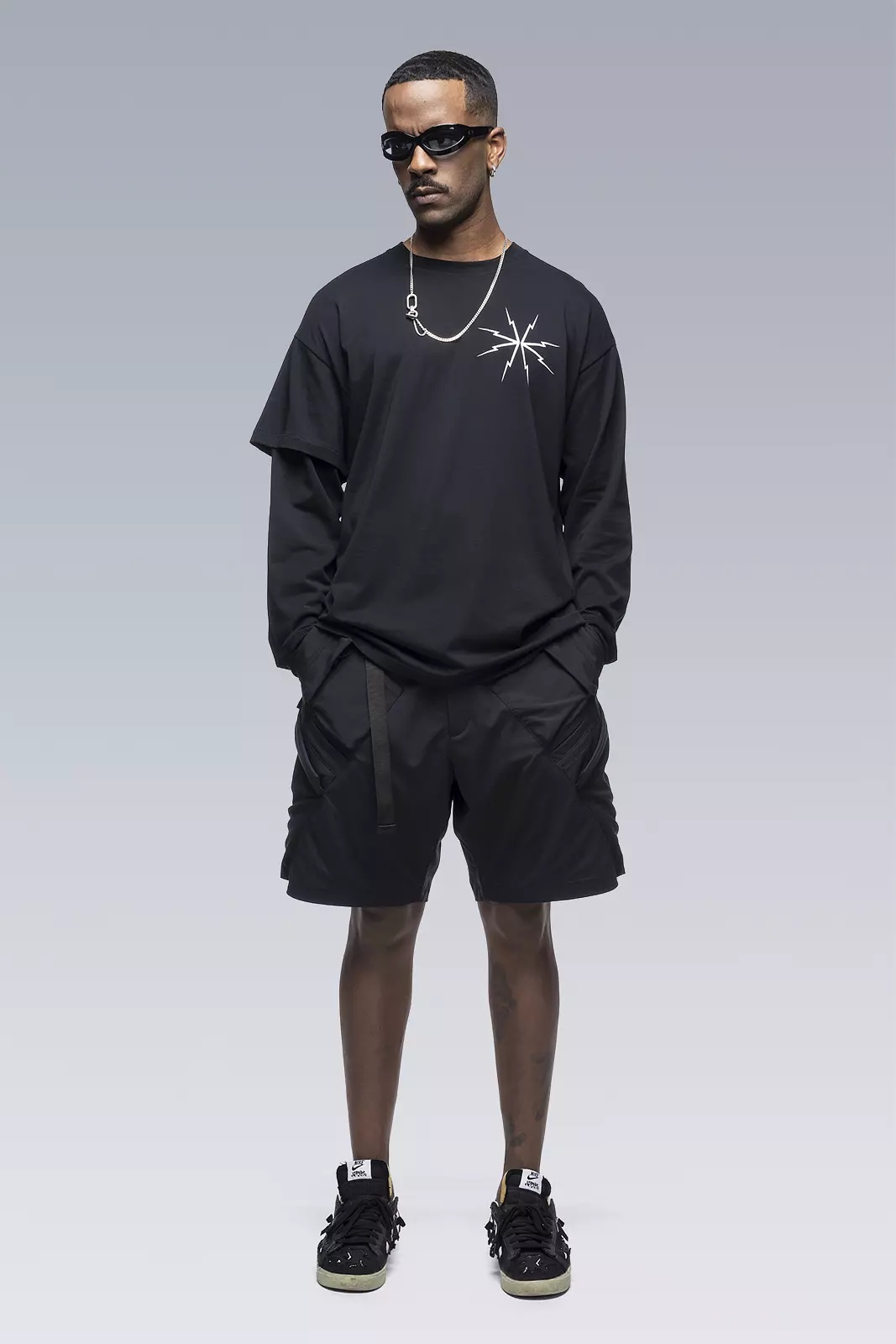 S29-PR-C Pima Cotton Long Sleeve T-shirt BLACK - 7
