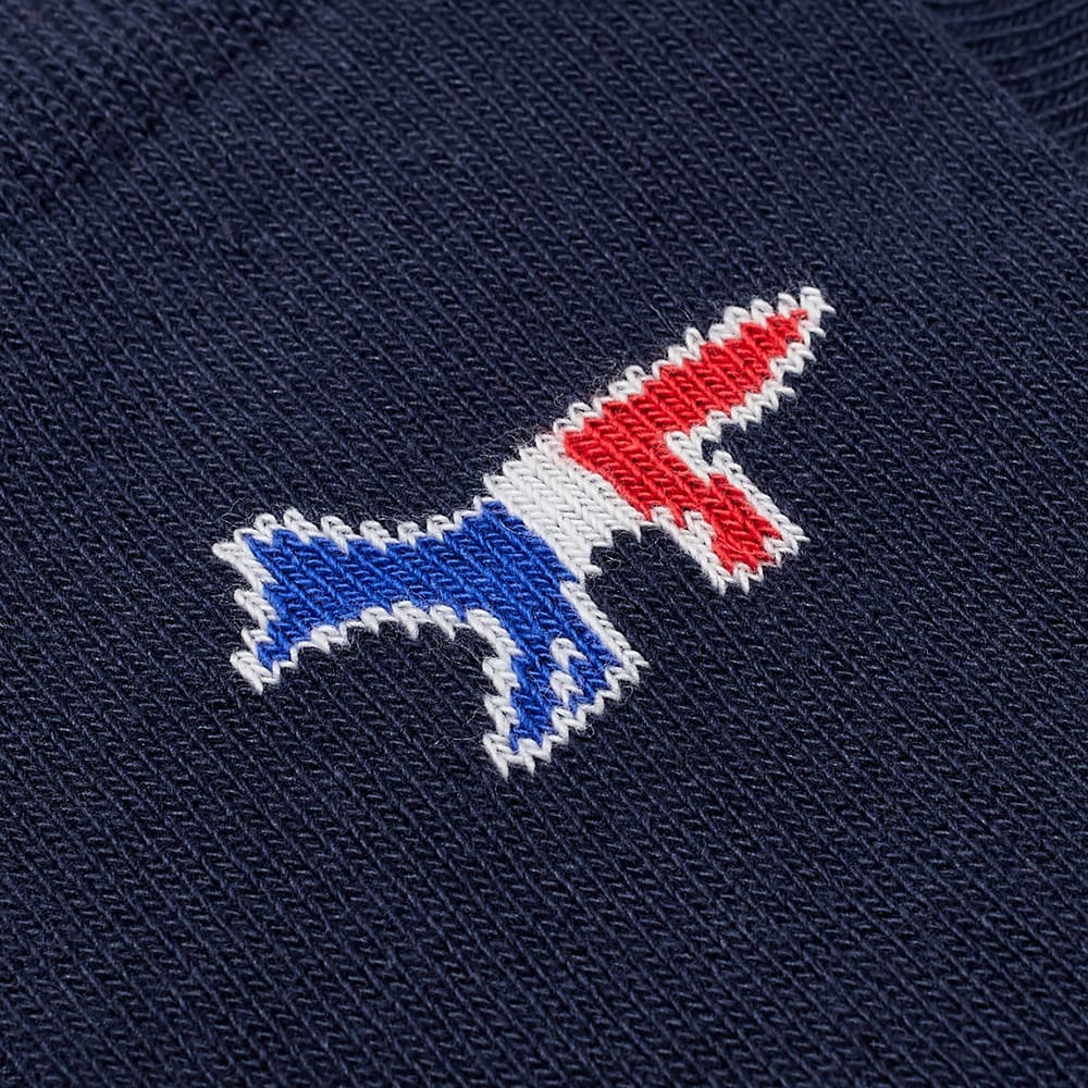 Maison Kitsuné Tricolour Fox Sock - 3