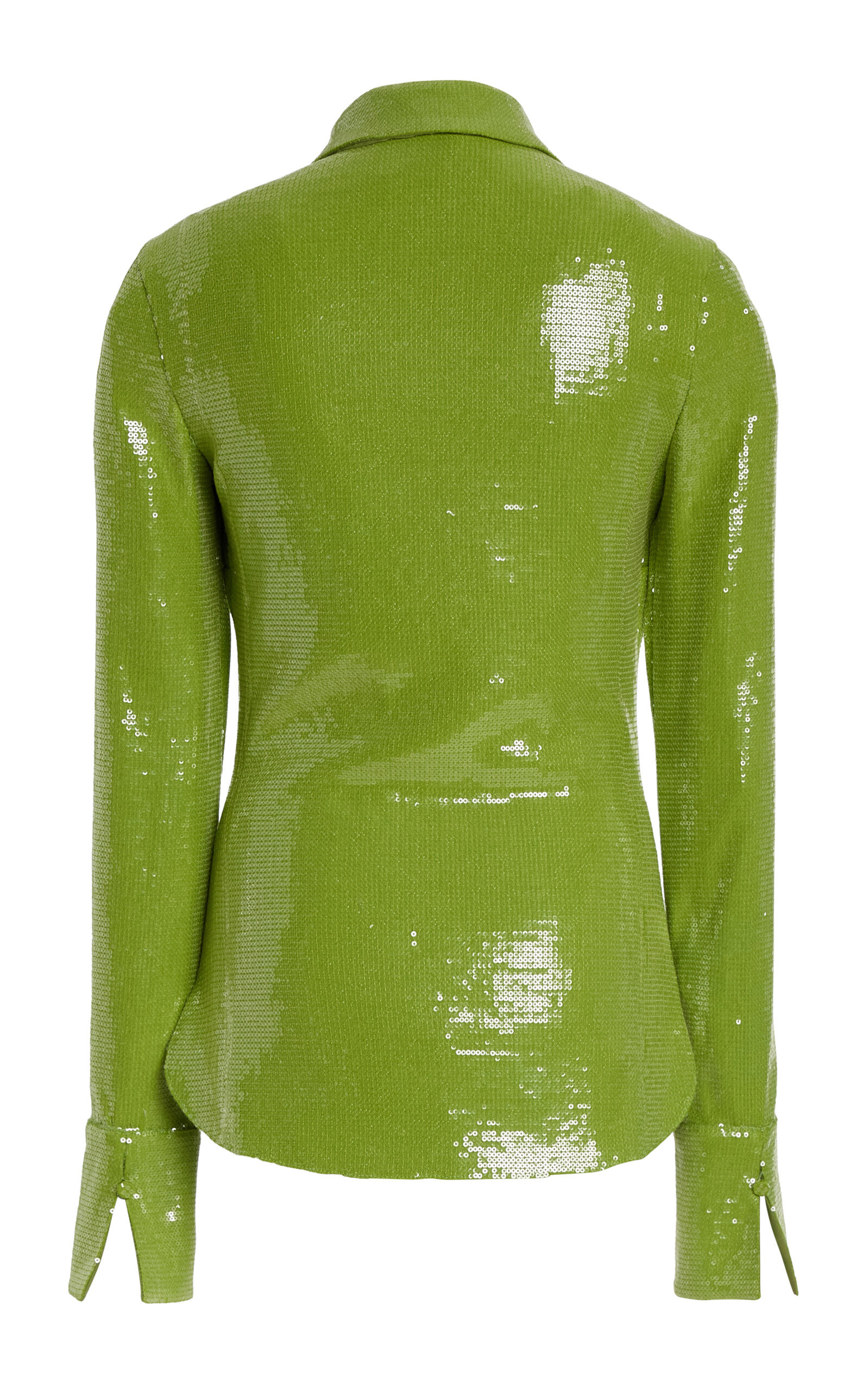 Sequined Jersey Shirt green - 5