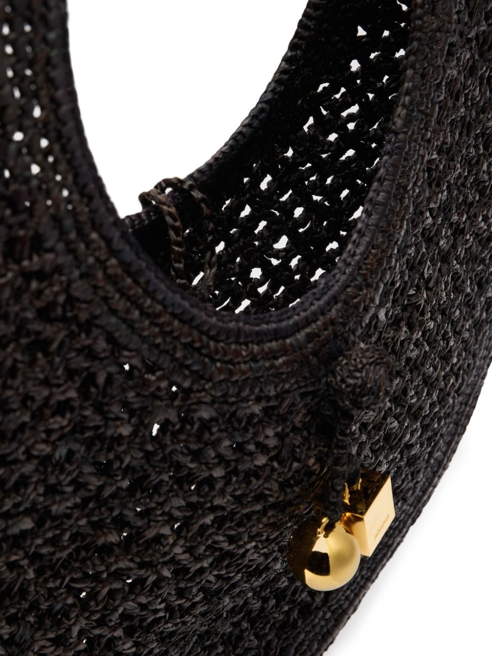 Le Rond Spiaggia raffia shoulder bag - 4