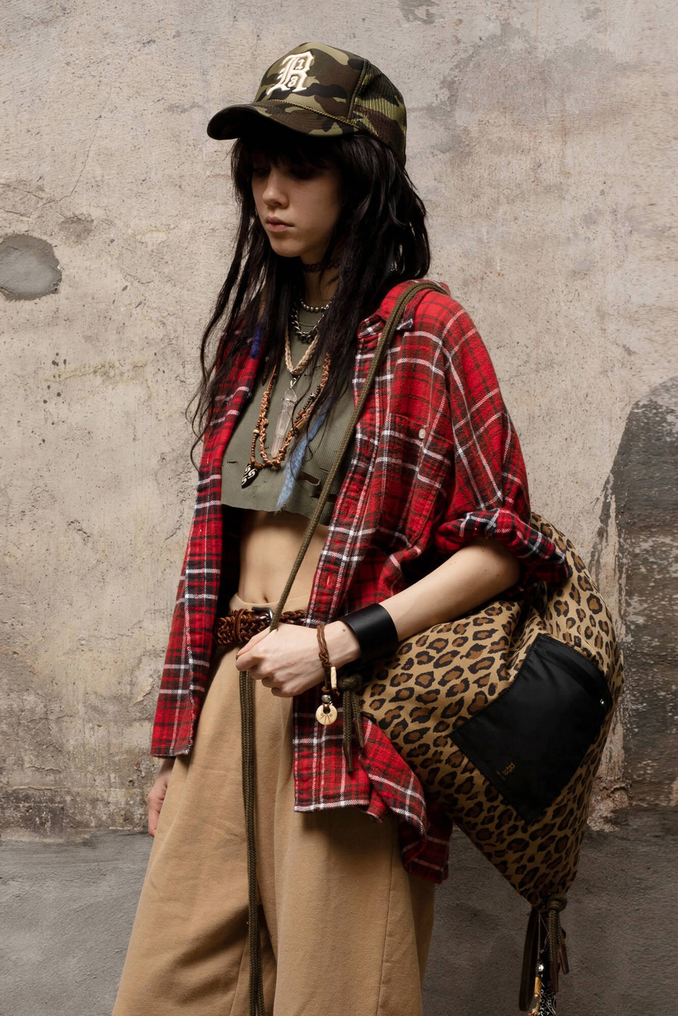 OVERSIZED BOXY SHIRT - RED PLAID - 1