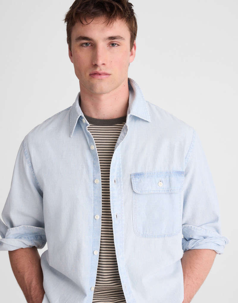 Work Shirt in Japanese Chambray 6