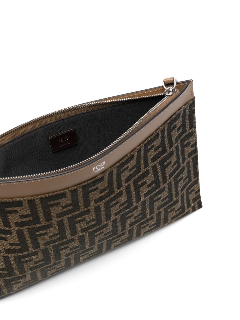 monogram-pattern clutch bag - 5