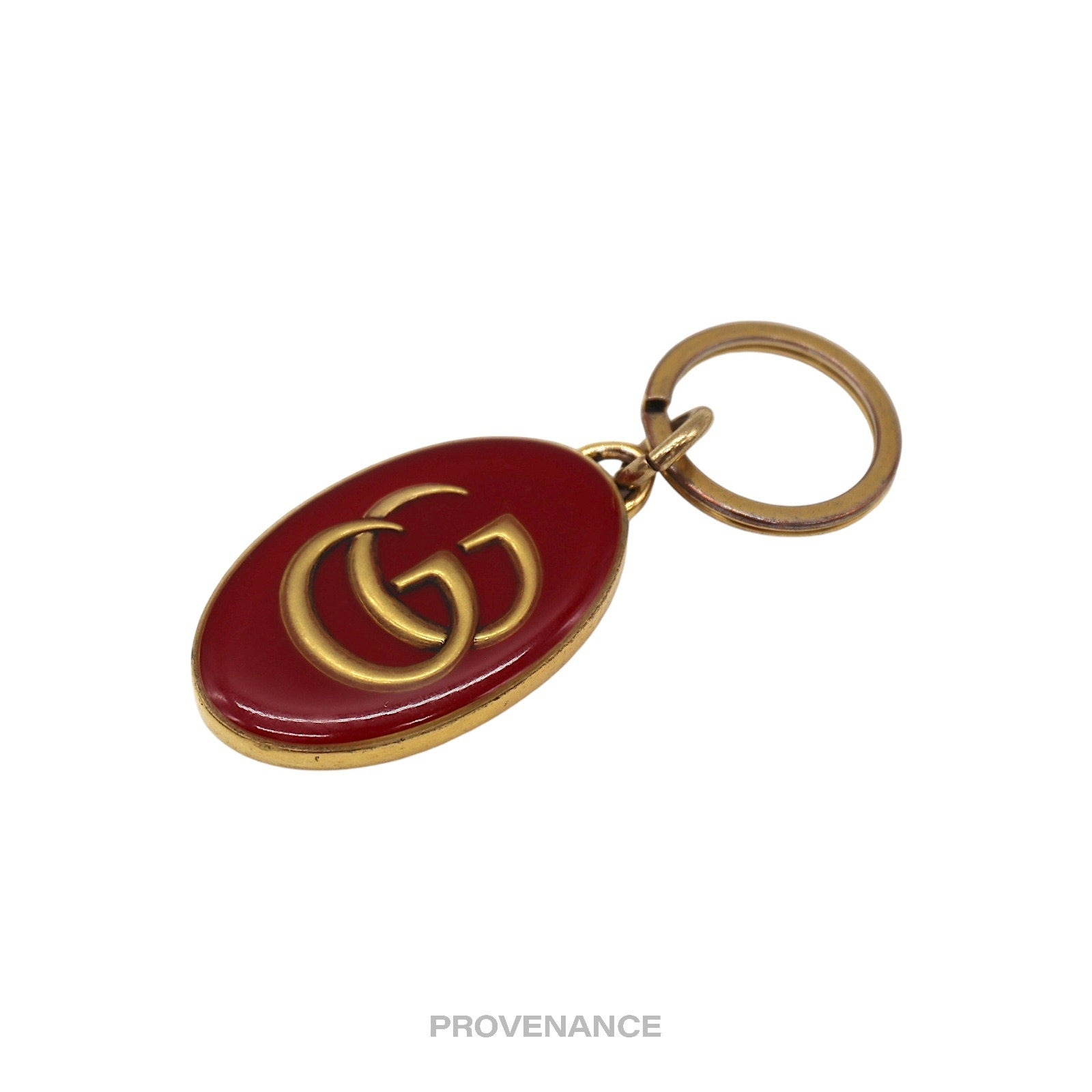 Gucci GG Marmont Keychain - Aged Gold Red - 4