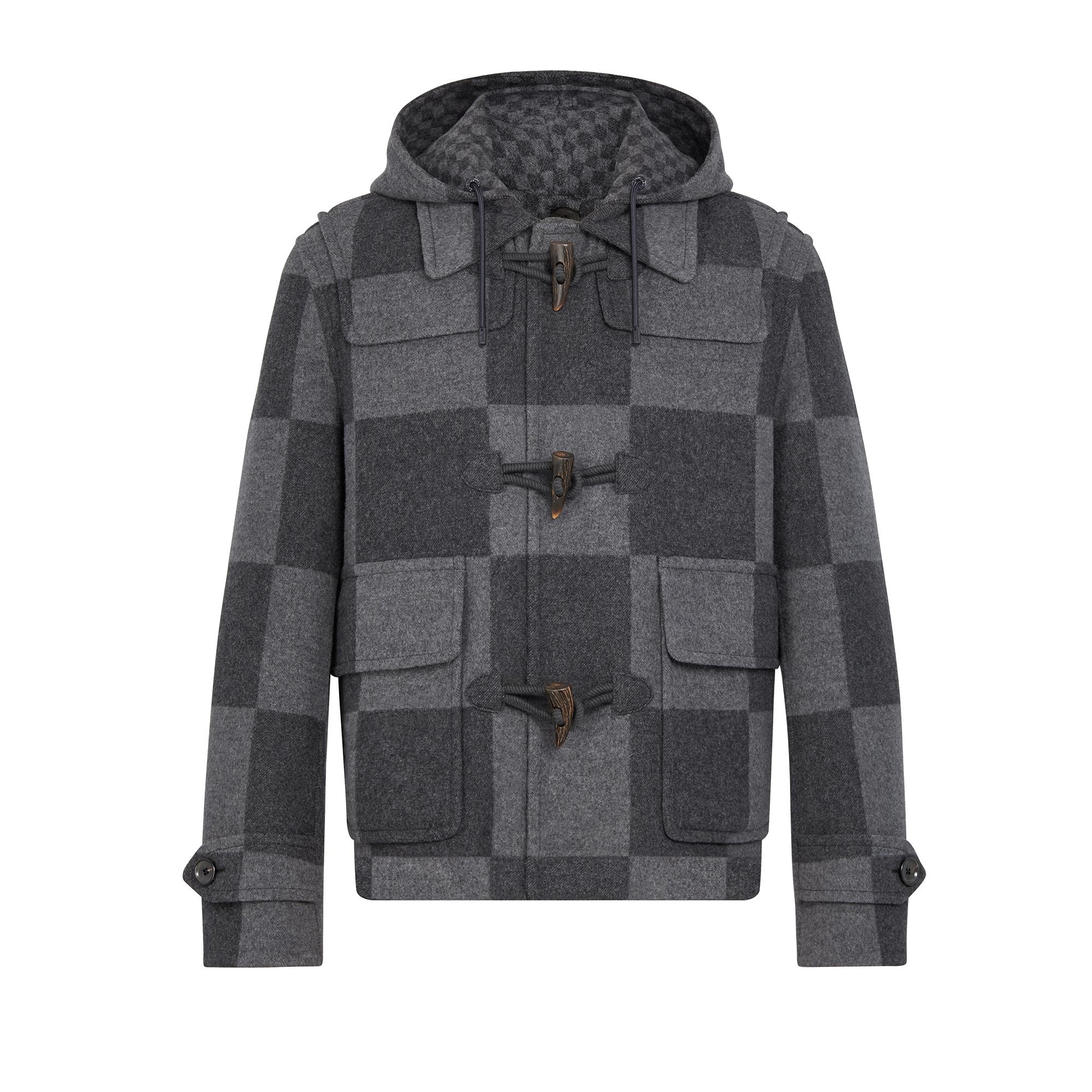 Giant Damier Duffle Coat - 1