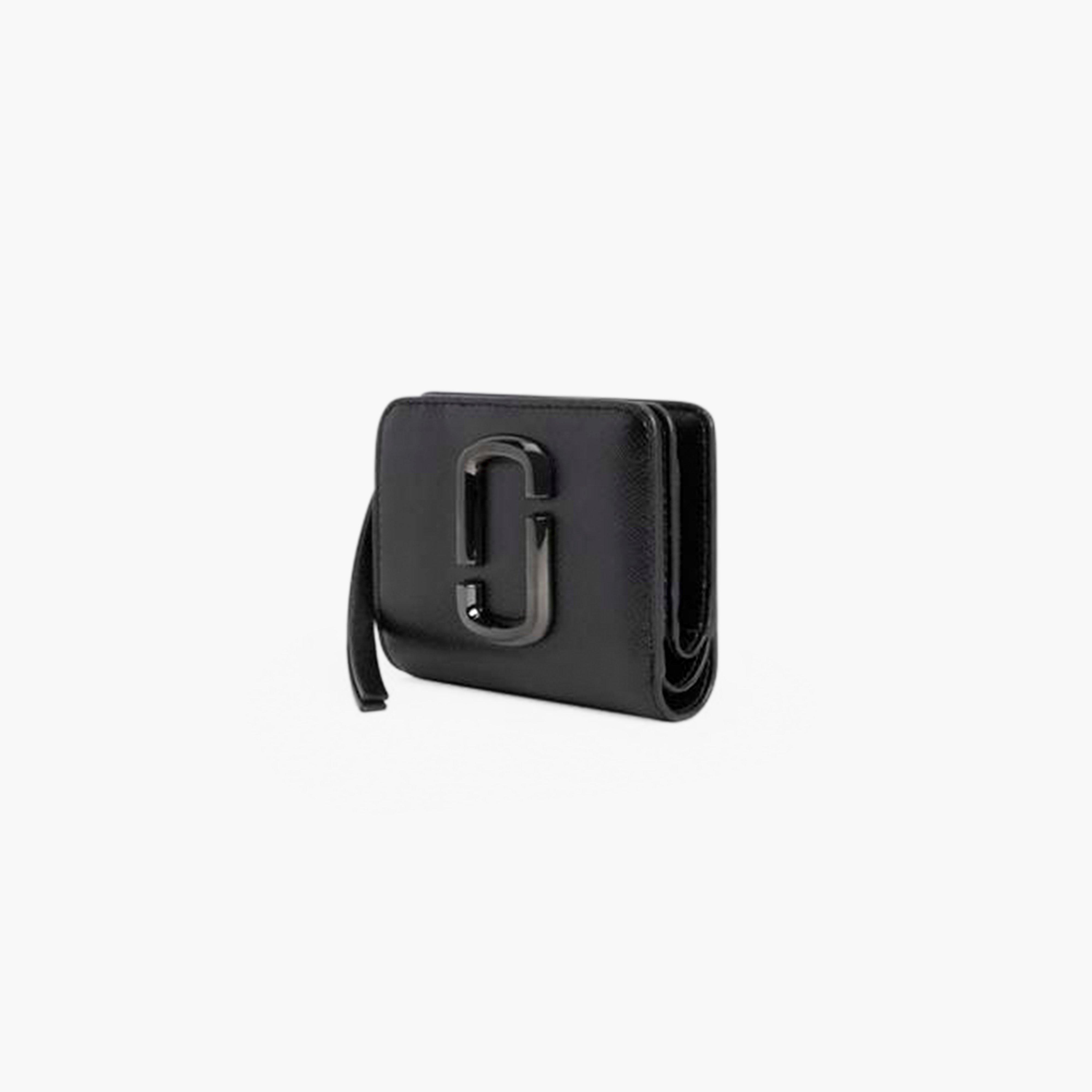 Marc Jacobs Snapshot DTM Black Leather Compact Wallet