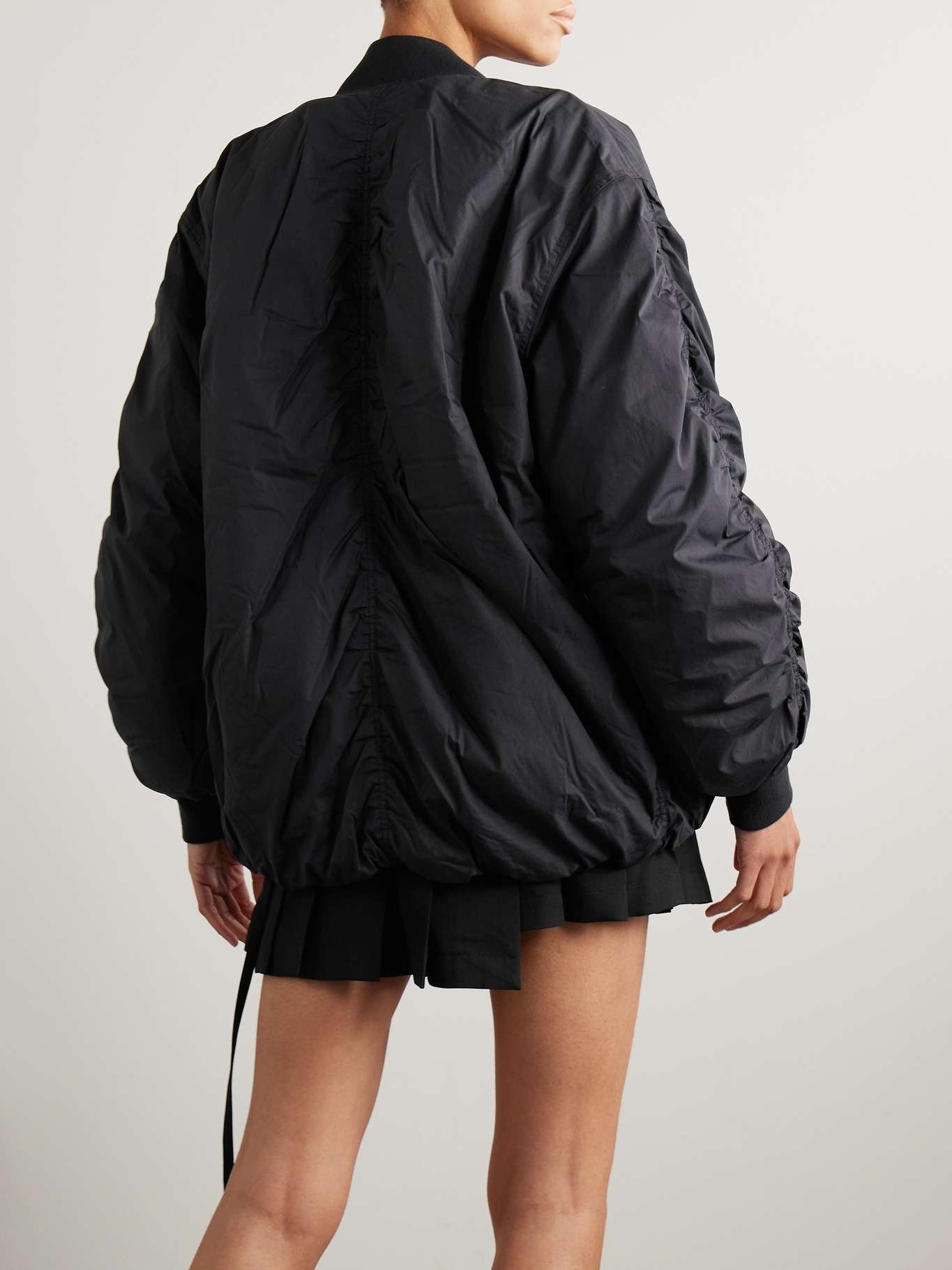 Coleen oversized padded cotton-blend bomber jacket - 4