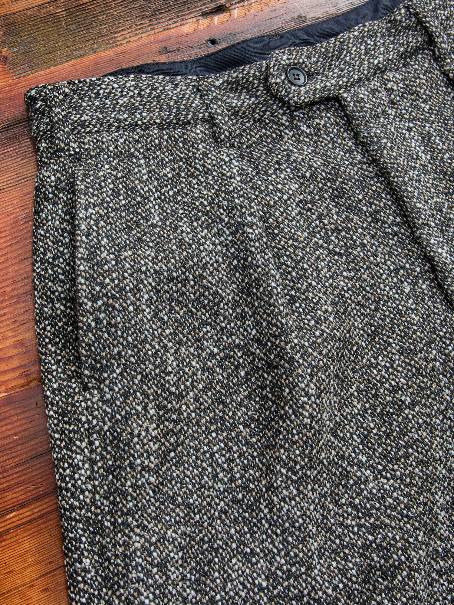 Homespun Carlyle Pants in Brown Black Wool - 4