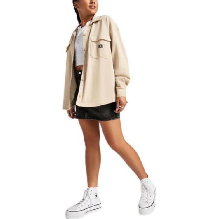 (WMNS) Converse Active Utility Shirt 'Nutty Granola' 10026034-A05 - 2
